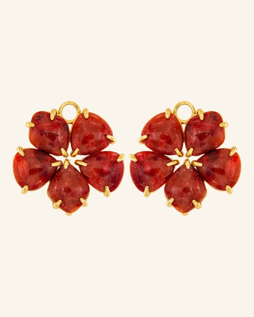 Colgantes Hibiscus Intermedios XL Coral