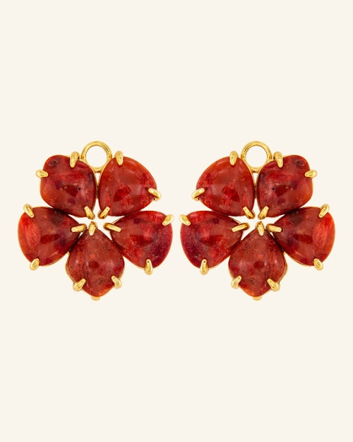 XL Coral Intermediate Hibiscus Pendants