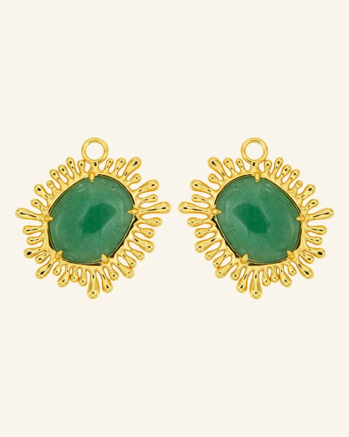 Sol XL pendants with aventurine