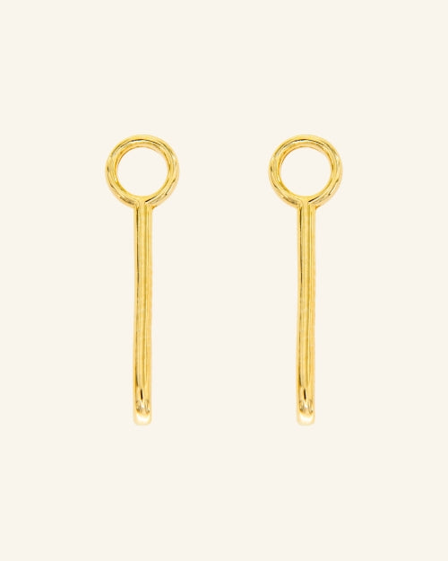 Gold-plated silver Stick pendants
