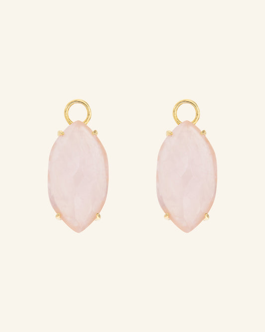 Colgantes Huso con madre perla rosa