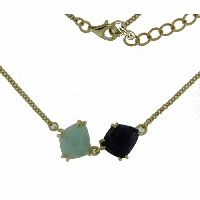 Becandy necklace with amazonite and lapis lazuli