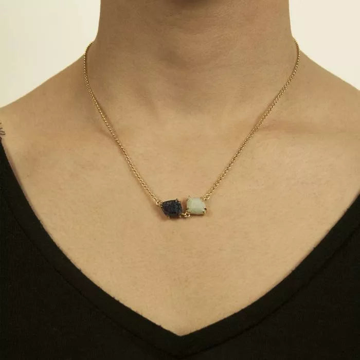 Becandy necklace with amazonite and lapis lazuli