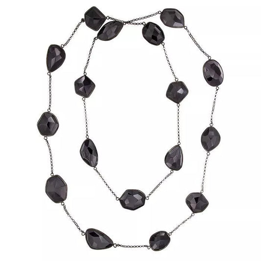 Collar Waitomo con circonita negra