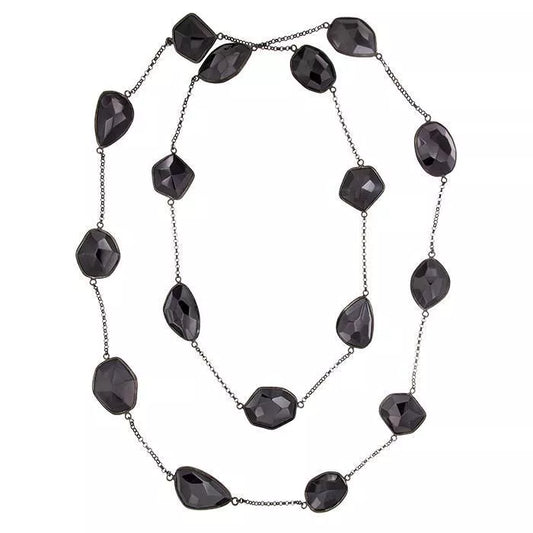 Waitomo necklace with black zirconia 