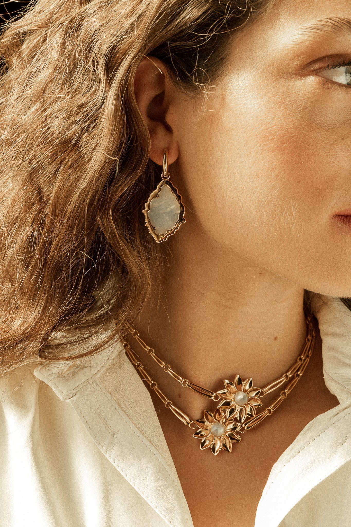 Collar Mezzara Madreperla Blanco