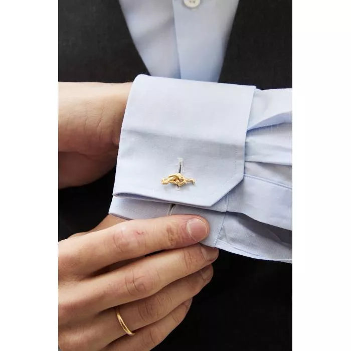 Matte gold winemaker cufflinks