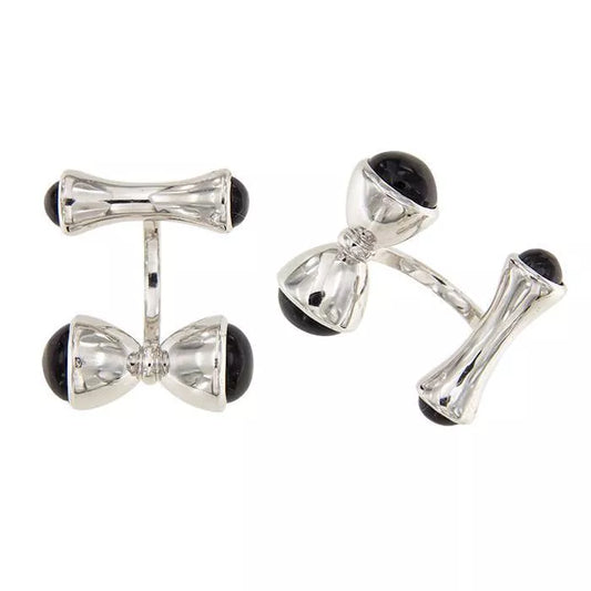 Tempo cufflinks with onyx