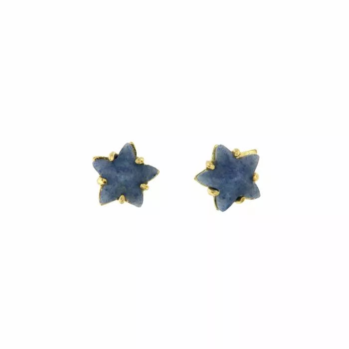 Lipari earrings with blue quartz
