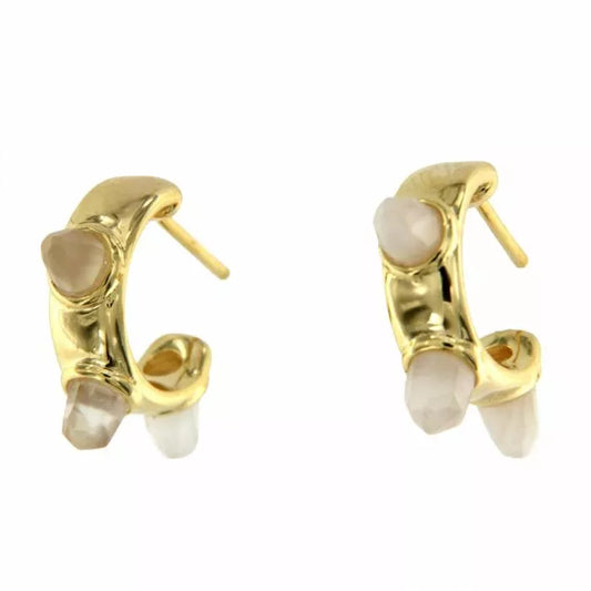 Lyon earrings with moonstone
