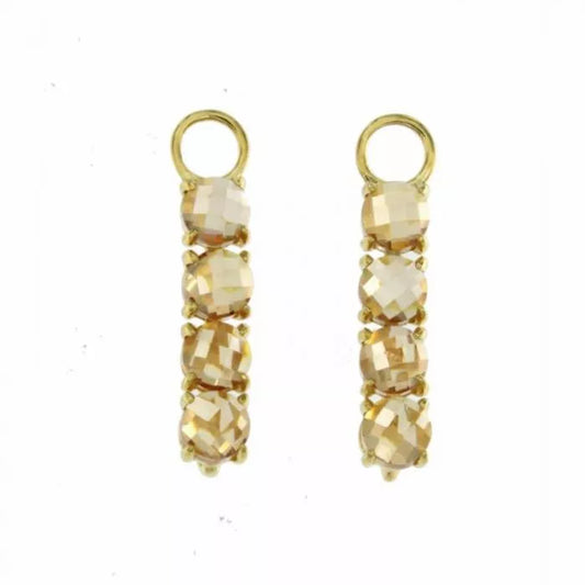 Eon 4 pendants with champagne zircons