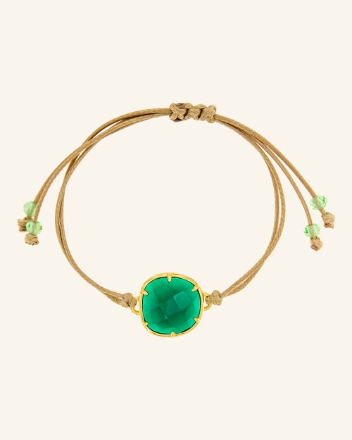 Byzantium Bracelet with Emerald