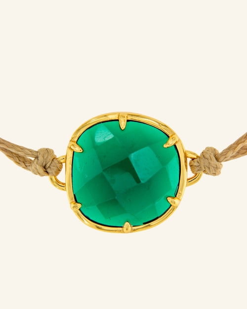 Byzantium Bracelet with Emerald