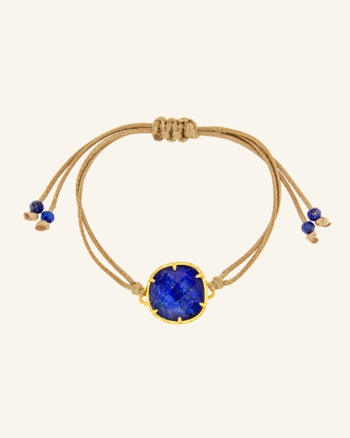 Pulsera Bizancio con lapislazuli