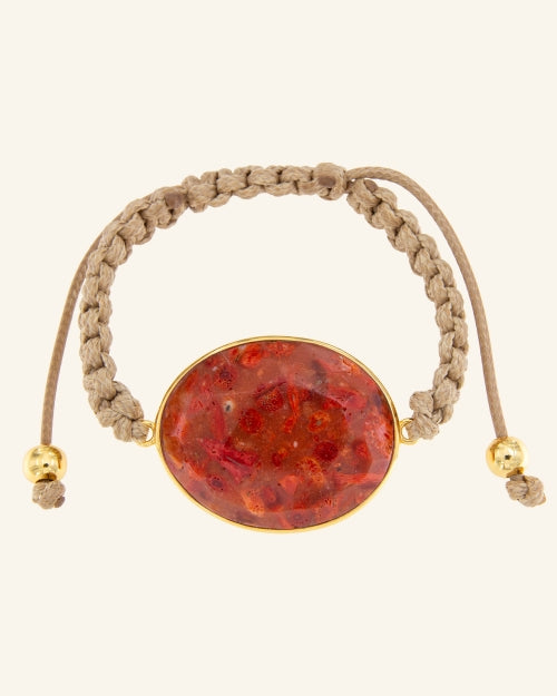 Pulsera Chance Coral Rojo