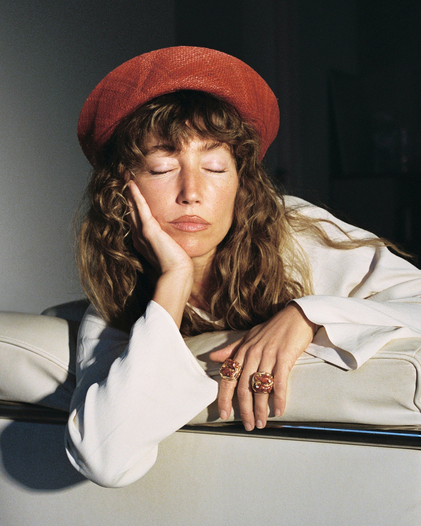 Double Coral Marea Ring 