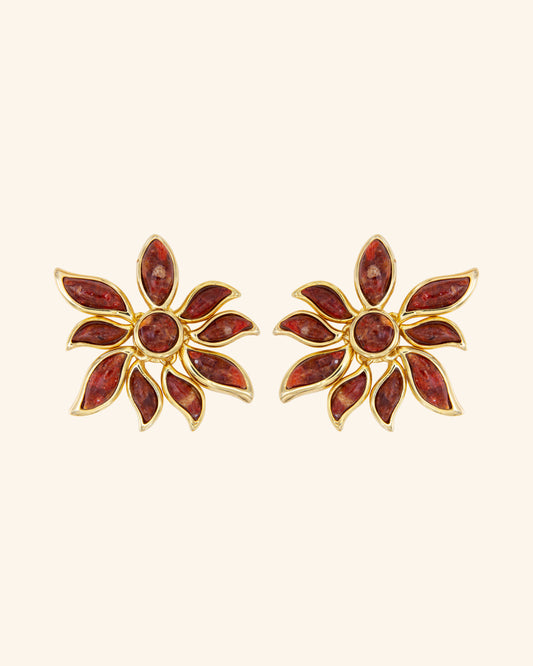 Pendientes Mandragora Coral