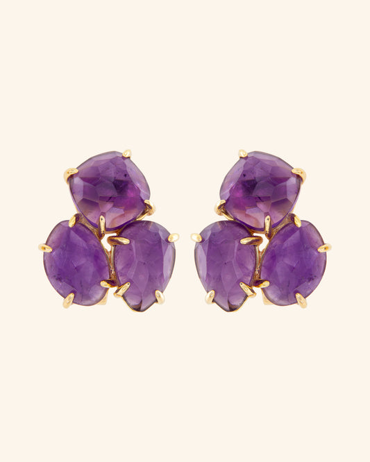 Pendientes Kraz con amatista