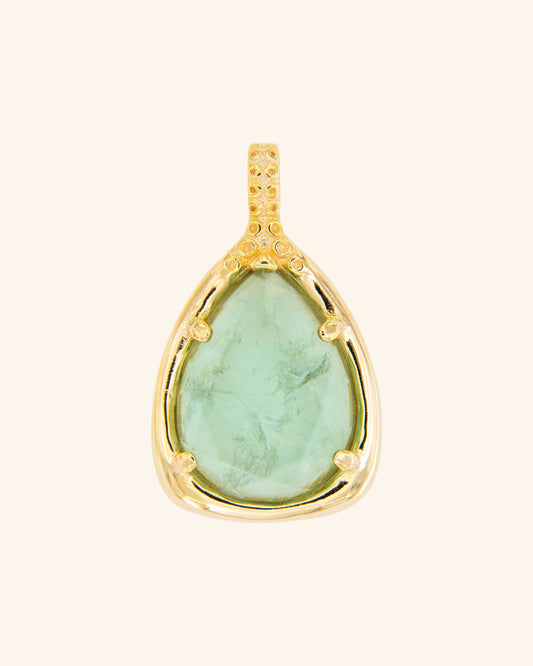 Colgante Val Simple Fluorita Verde