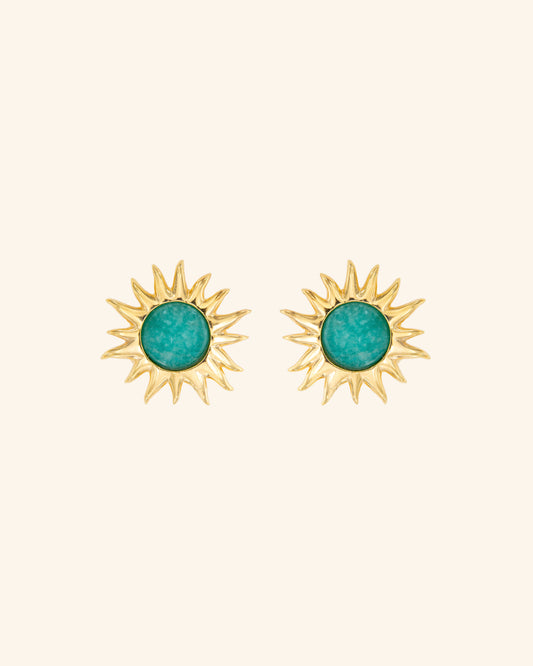 Pendientes Sol Fascinante Amazonita
