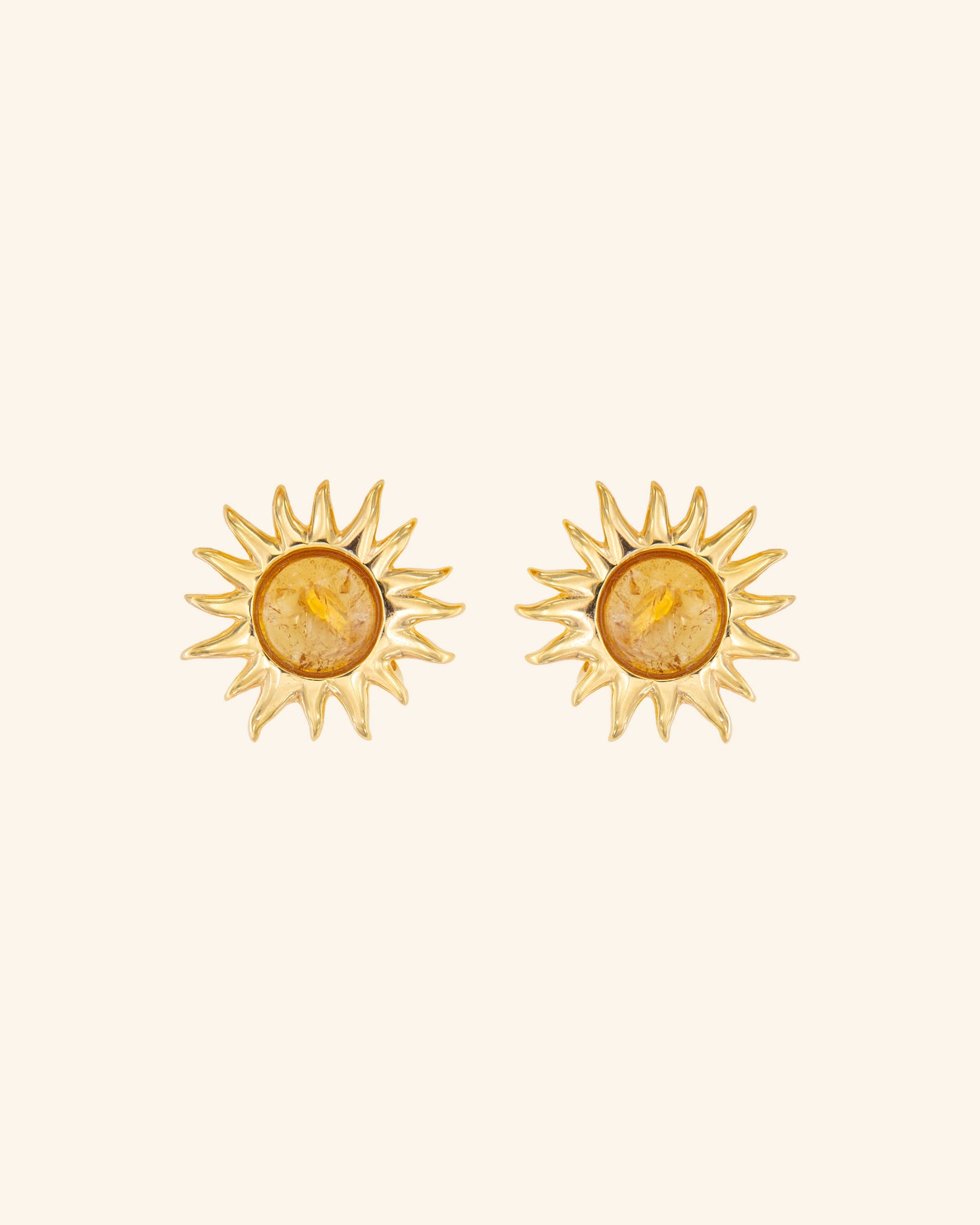 Pendientes Sol Fascinante Citrino
