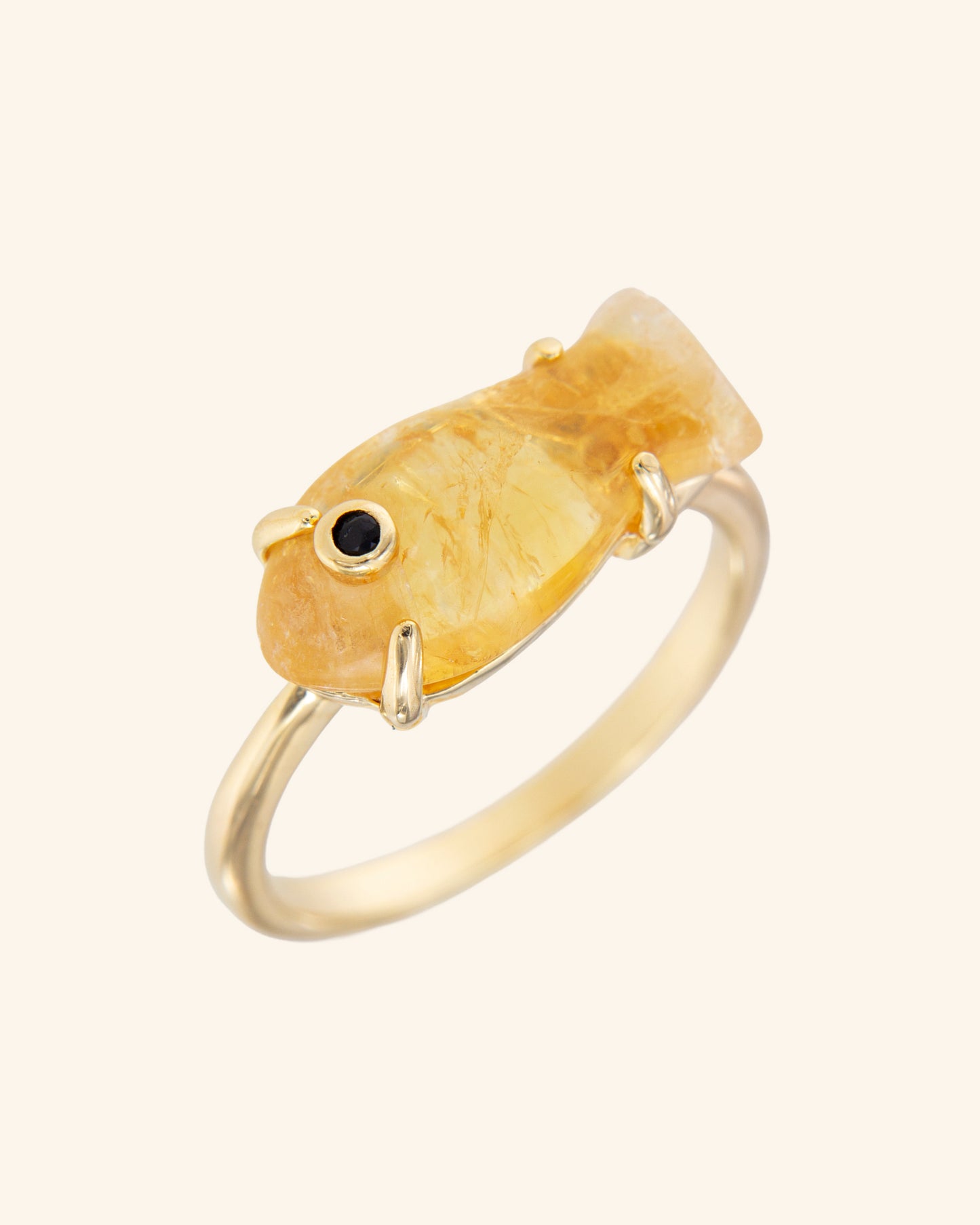 Citrine Quartz Marea Ring 