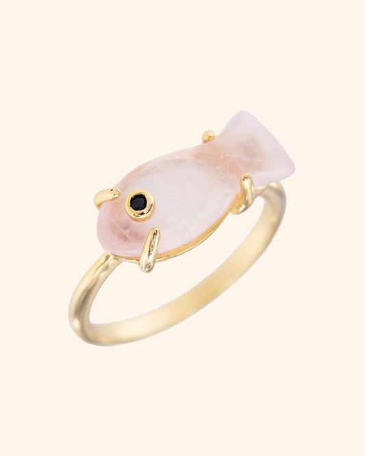 Rose Quartz Marea Ring