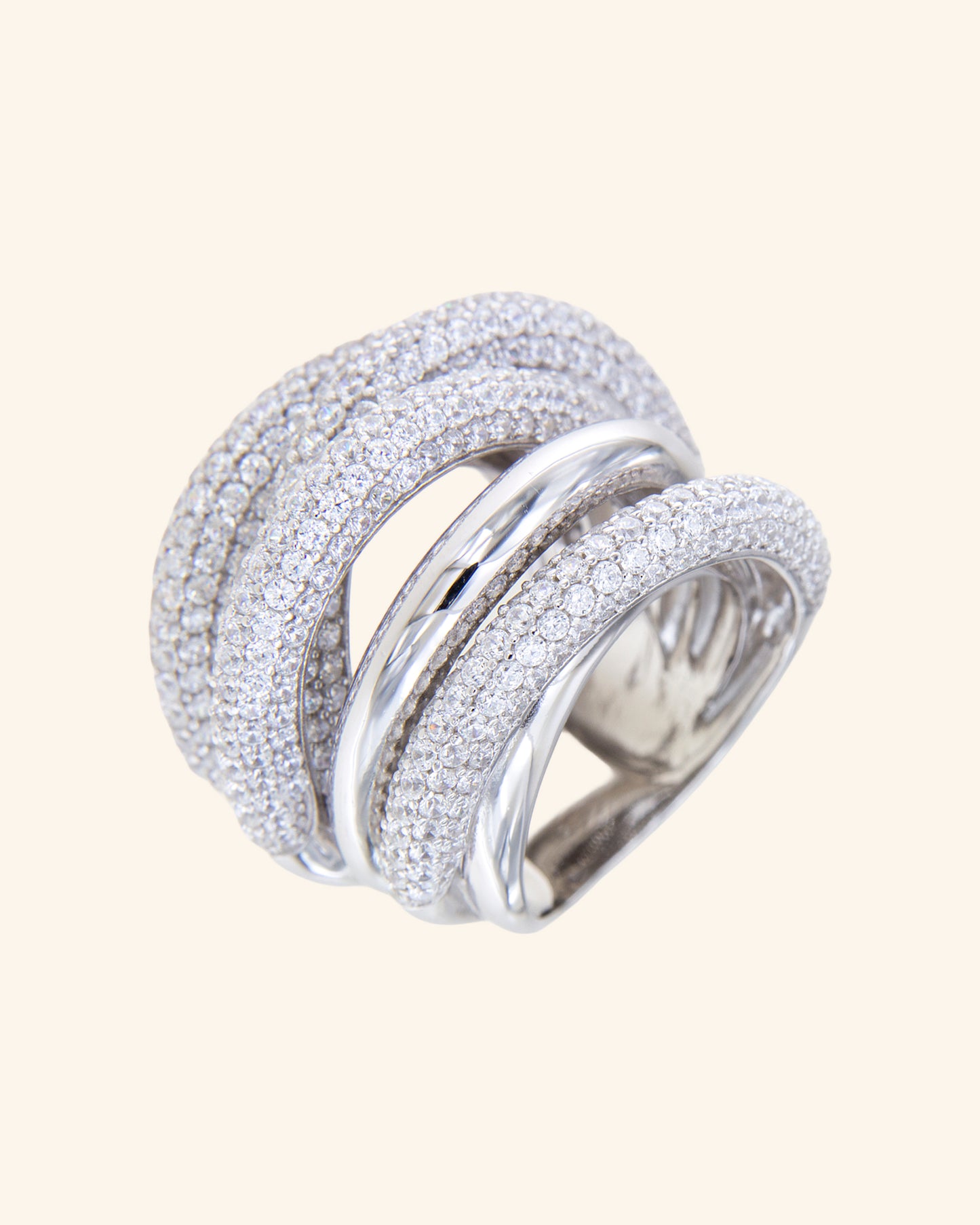 Anillo Inception Plata y Zircones