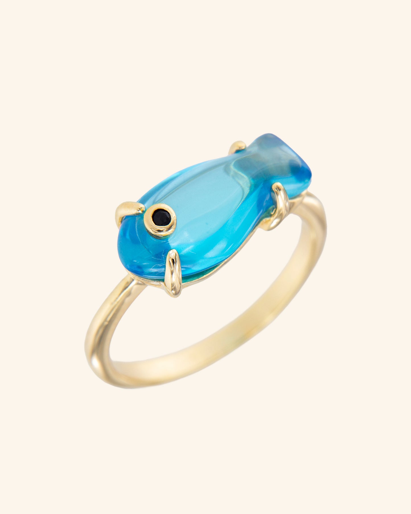 Turquoise Zircon Marea Ring 