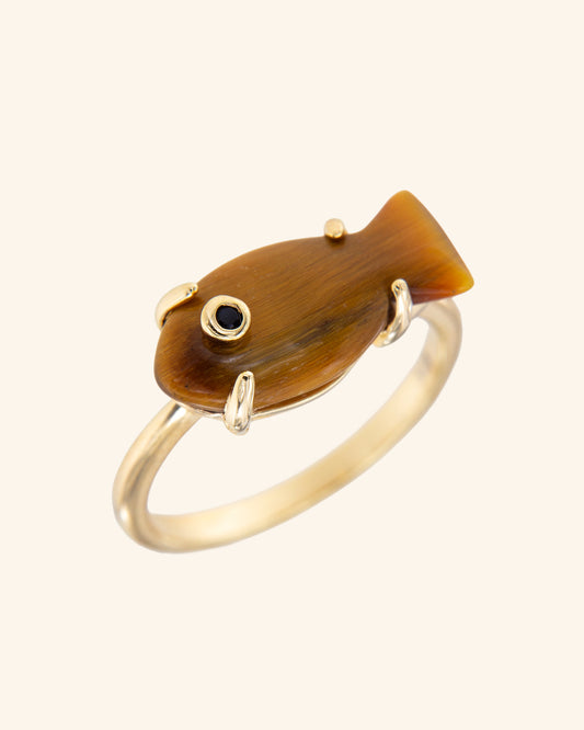 Tiger Eye Marea Ring