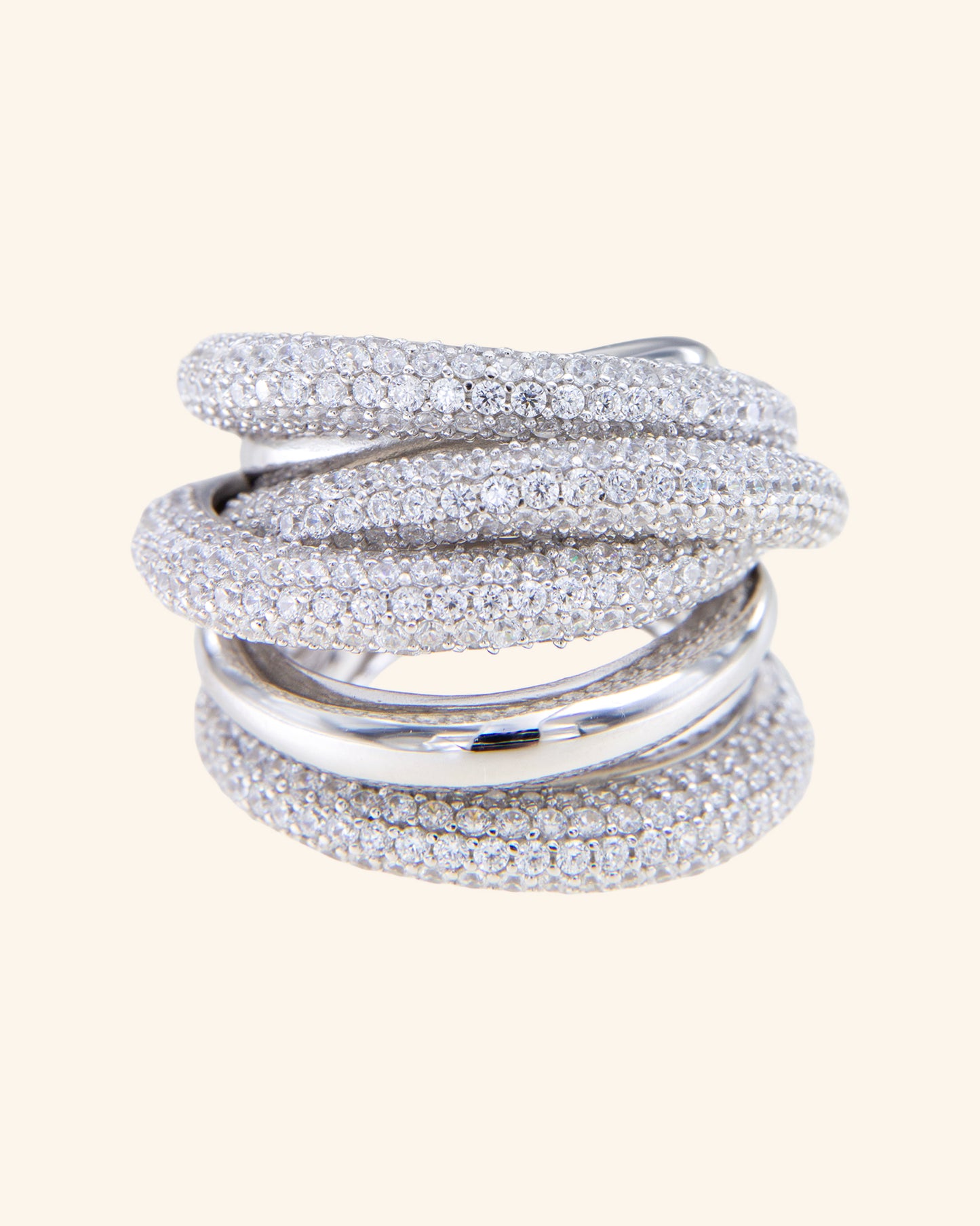 Anillo Inception Plata y Zircones