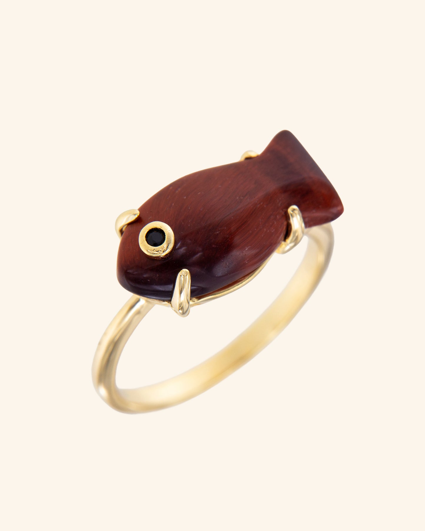 Red Tiger Eye Marea Ring