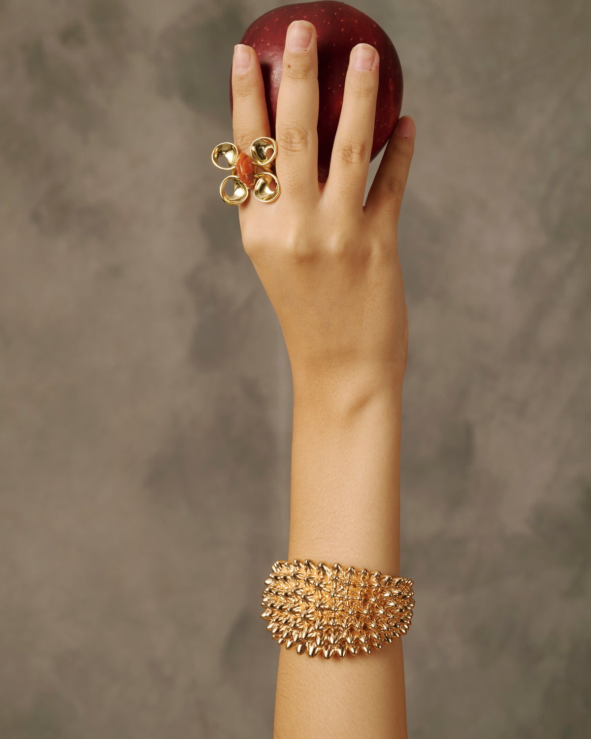 Anillo Maxim Coral Rojo