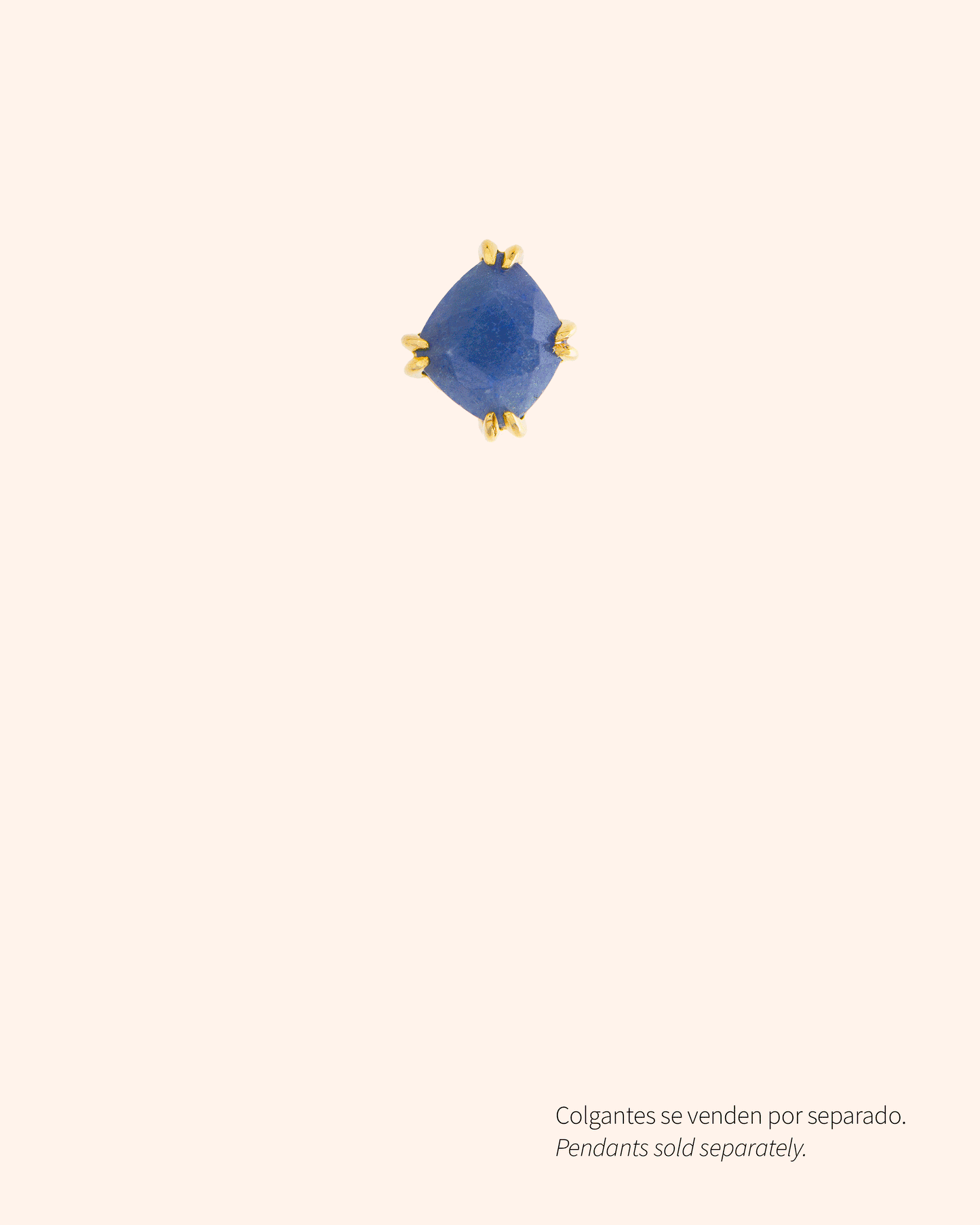 Candy Tail earrings with blue quartz