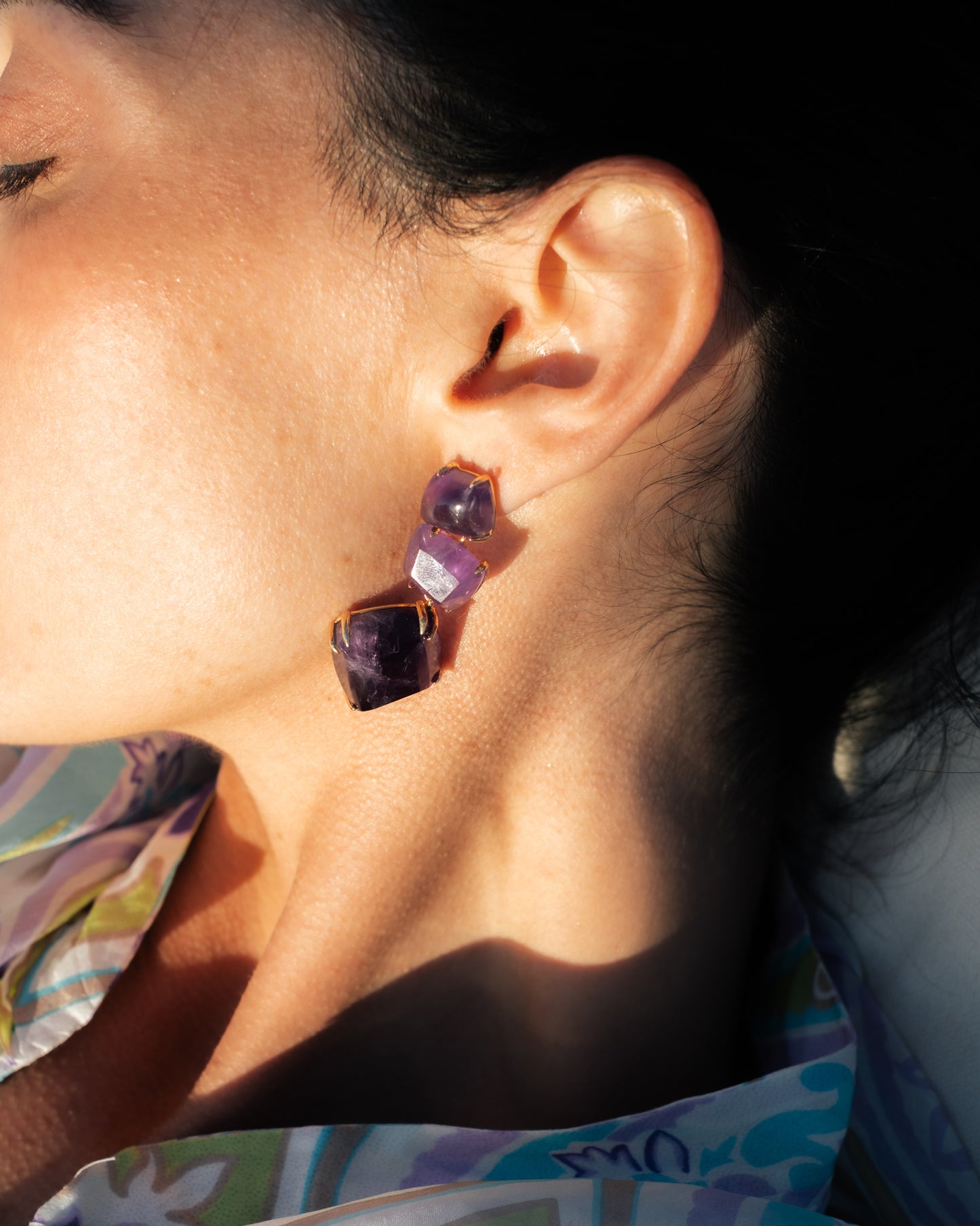 Apollo Amethyst Earrings