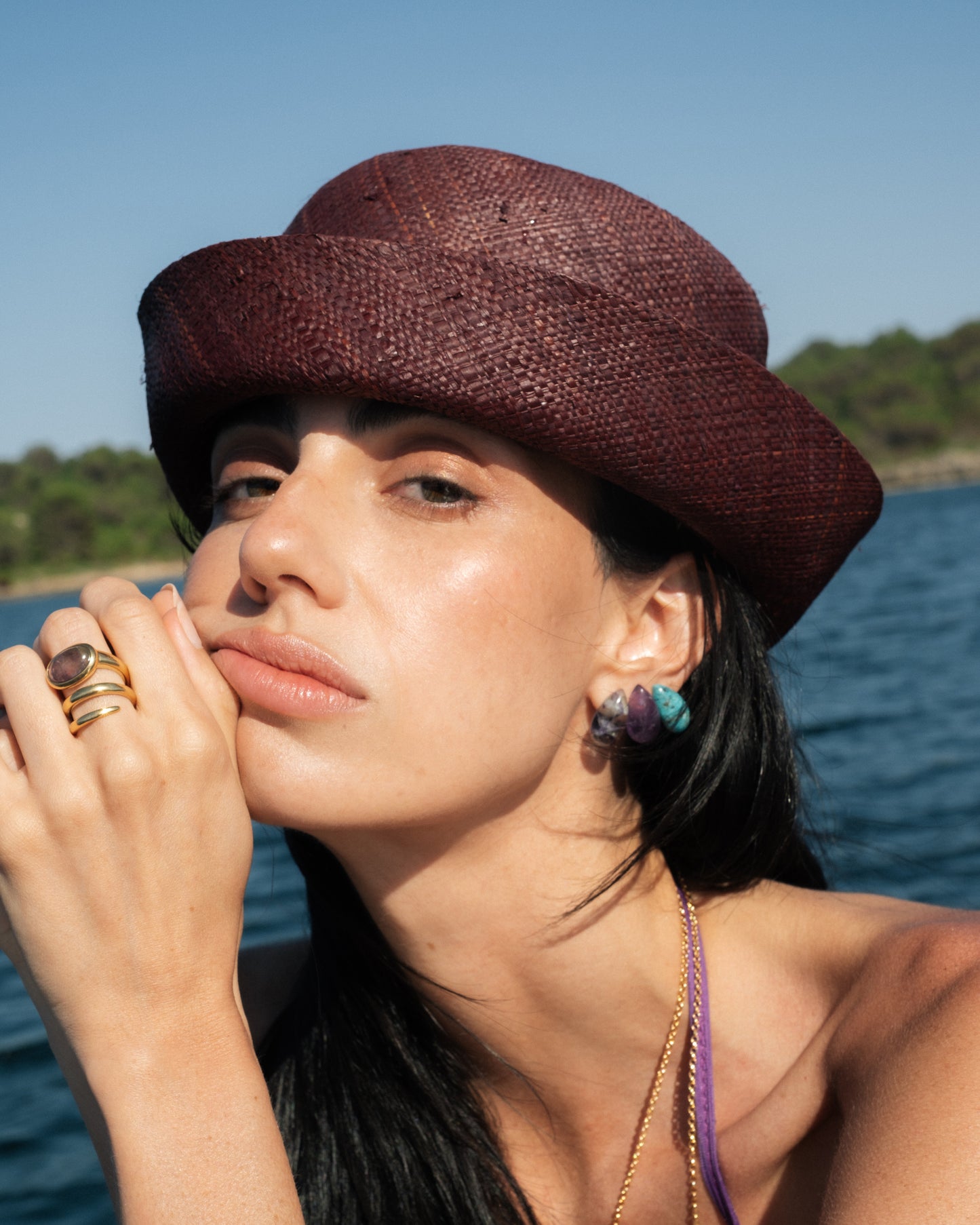 Pendientes Celine Crisocola