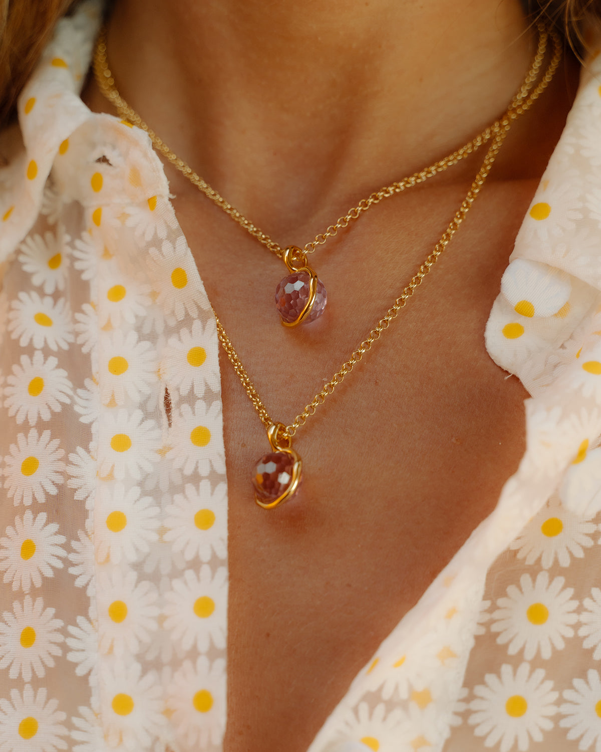Seu Gold Champagne Chain 2mm x 34cm to 44cm