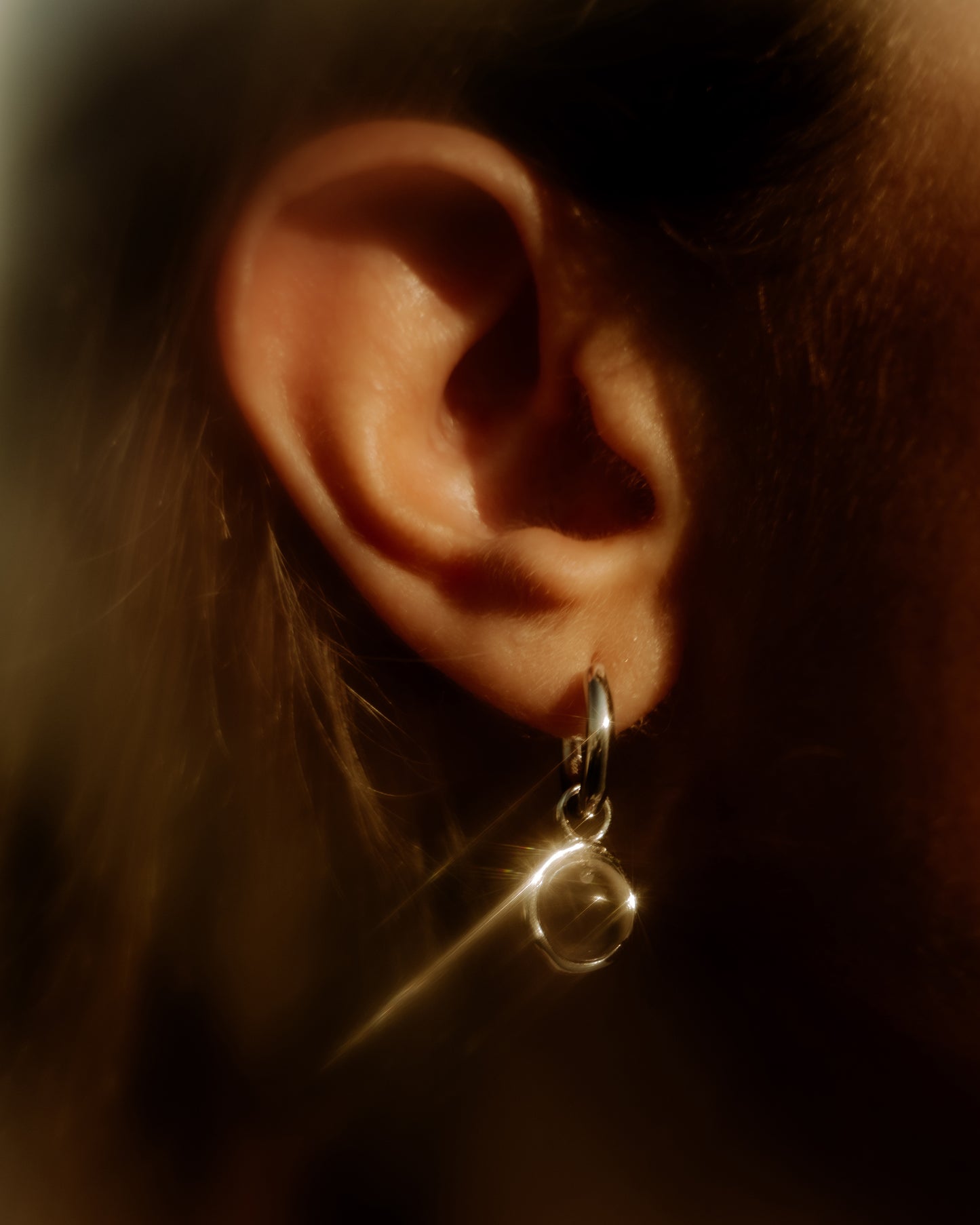 Colgantes Crisálida Incoloro Plata