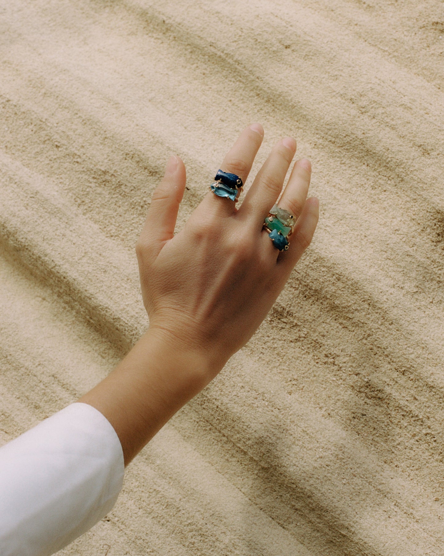 Turquoise Zircon Marea Ring 