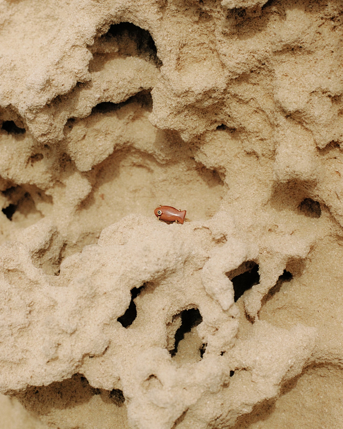 Red Tiger Eye Marea Ring