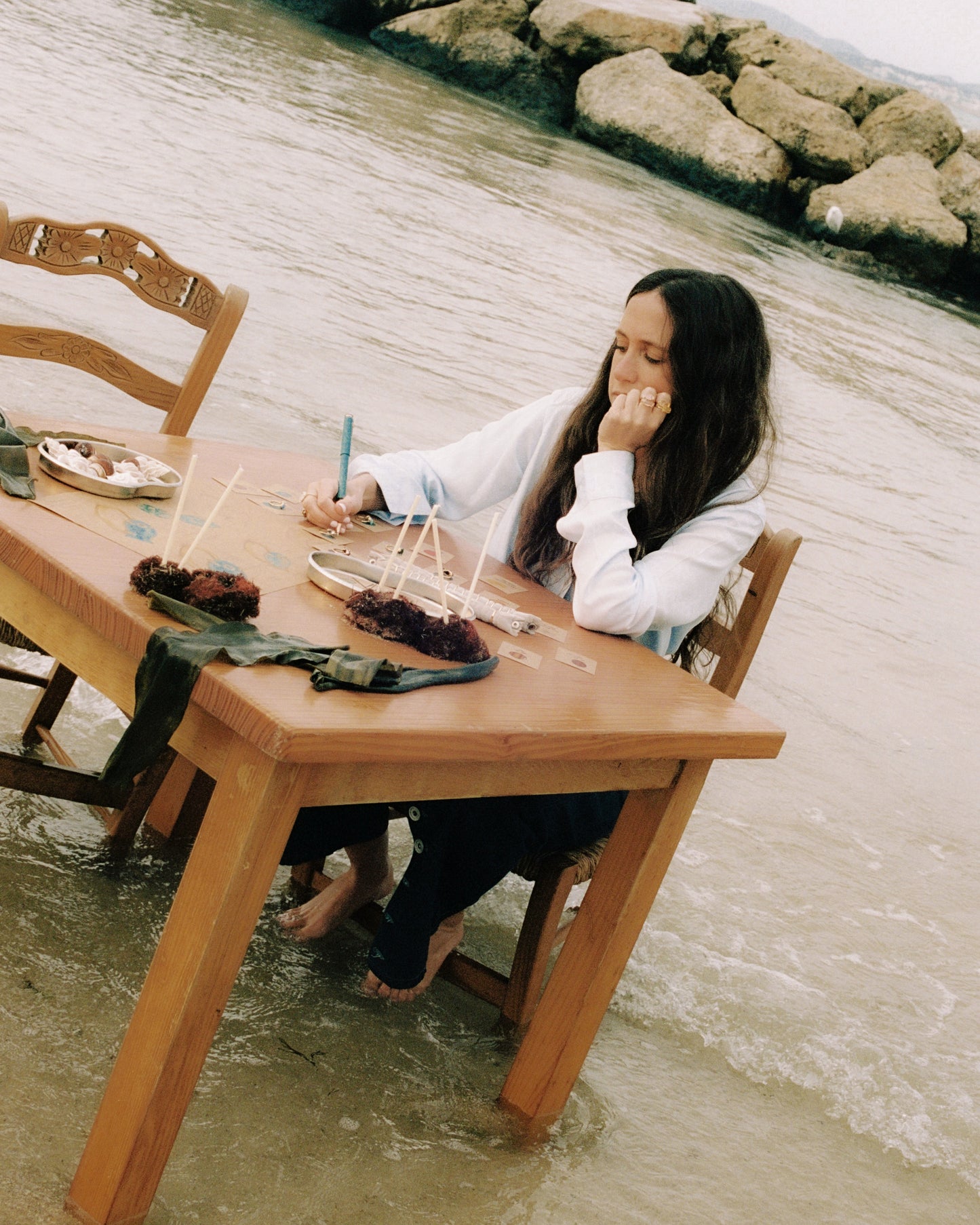 Black Mother of Pearl Marea Ring 