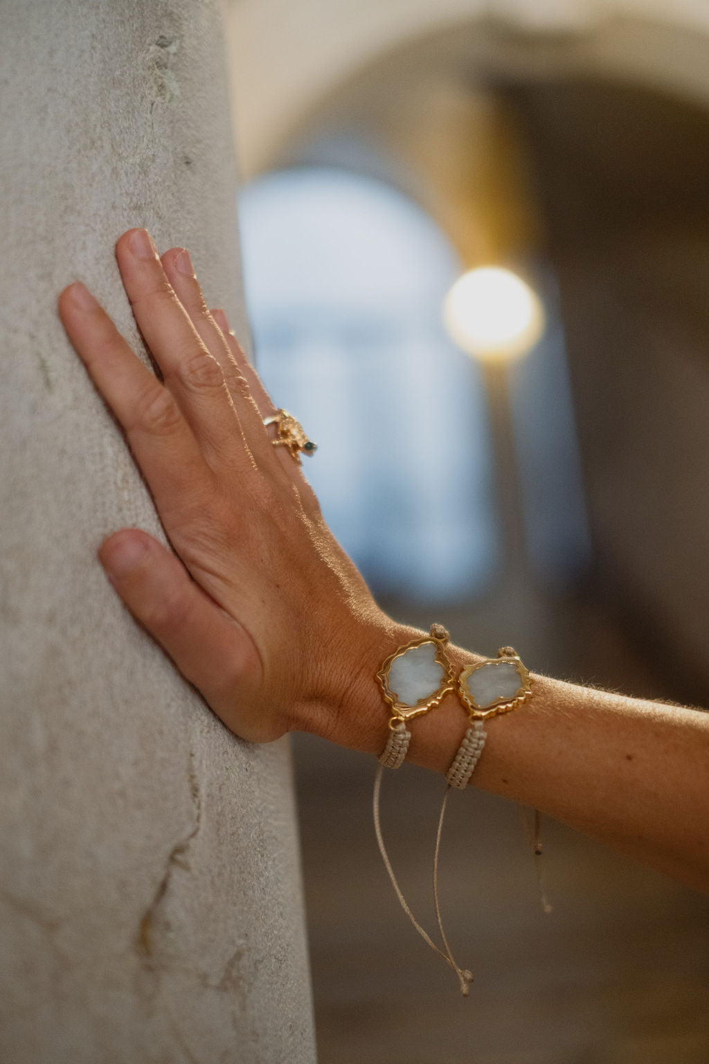 Pulsera Borneo Aguamarina