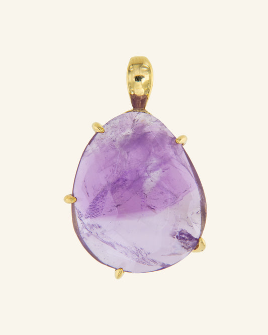 Papyrus pendant with amethyst