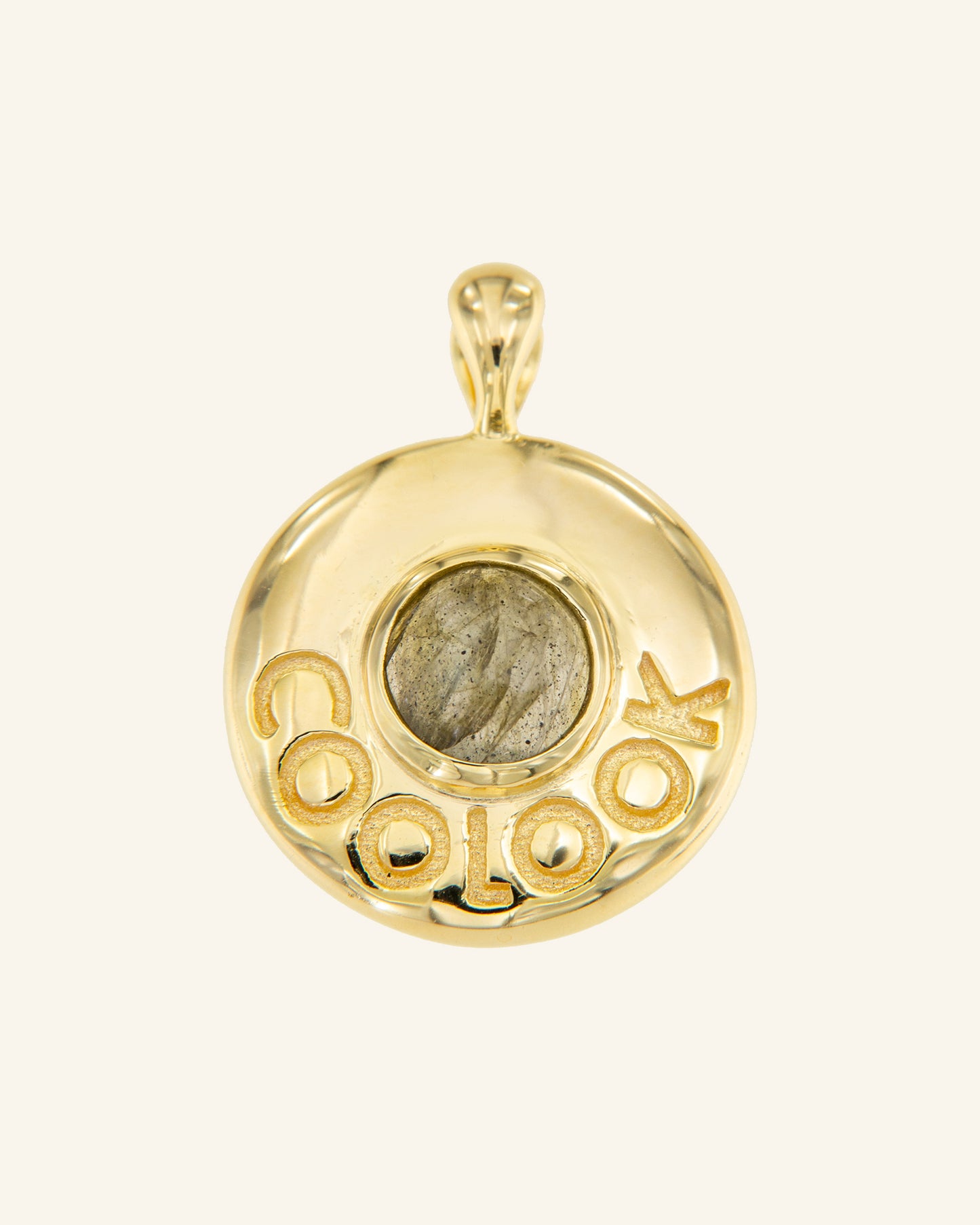 Atoll pendant with labradorite