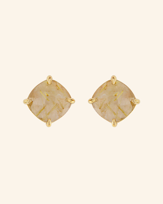 Big Candy earrings with rose quartz
