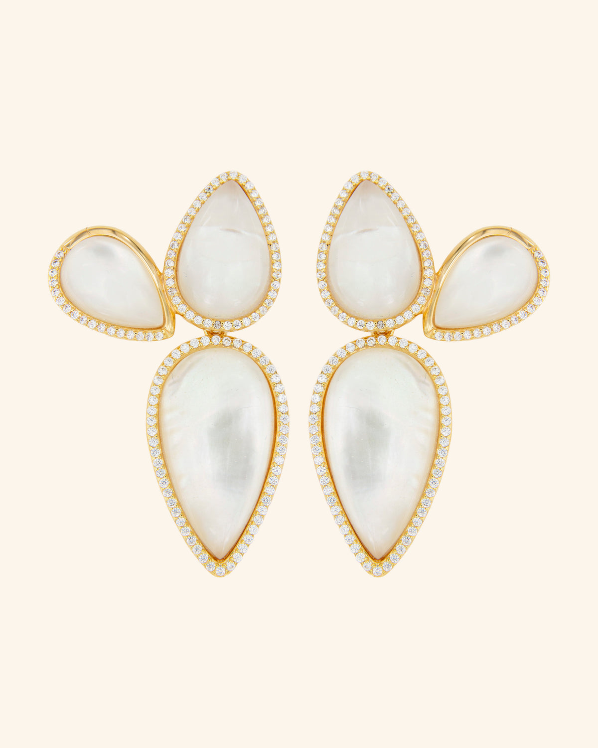 Pendientes Ari Madreperla Desmontables