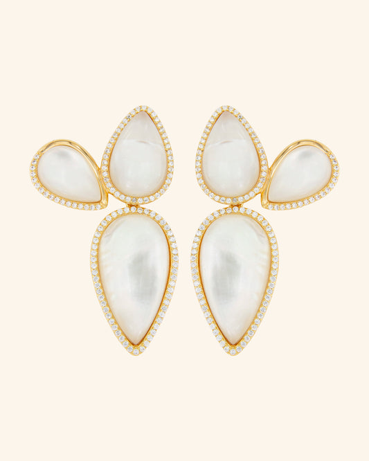 Pendientes Ari Madreperla Desmontables