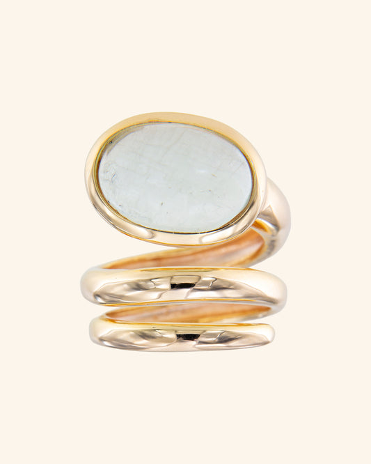 Anillo Renacuajo Fluorita Verde