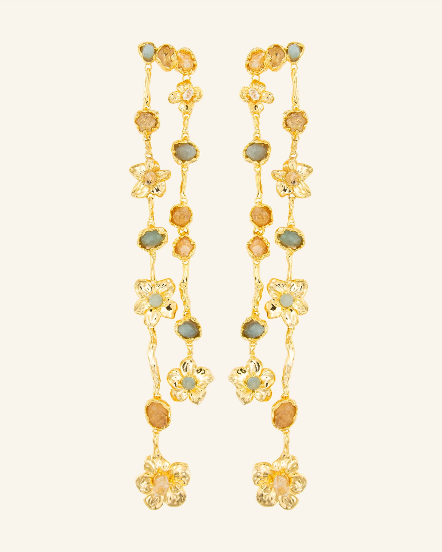 Pendientes Tintaida Aguamarina