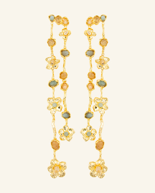 Pendientes Tintaida Aguamarina